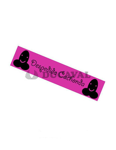 Banda ¨despedida  cachonda¨ fucsia