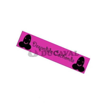 Banda ¨despedida  cachonda¨ fucsia