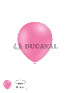 Globos látex rosa 100 und 45cm. Ducaval Envios 2448 horas