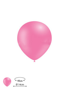 Globos látex rosa 100 und 45cm. Ducaval Envios 2448 horas