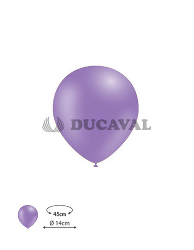 Globos látex lavanda 45cm 100und. Ducaval Envios 24  48 horas