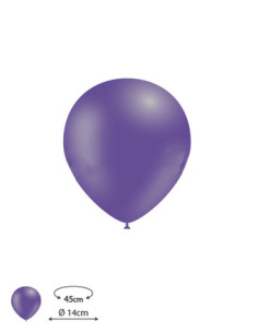 Globos látex púrpura 100 und. 45cm.