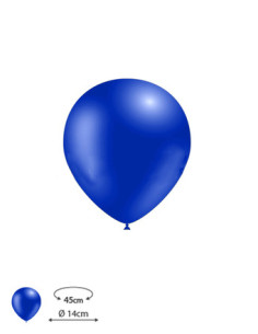 Globos látex azul marino 100 und. 45cm.