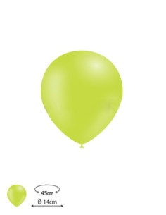 Globos látex verde lima 100 und 45cm. |Ducaval | Envios 24/48 horas