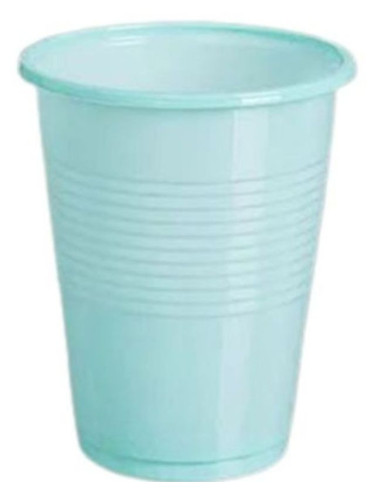 Vaso reutilizable plástico aguamarina 200 cc 25 und | Ducaval | Envía