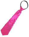 Corbata lentejuelas fucsia
