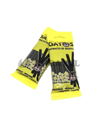 Gatos regaliz bolsa 20ud | Ducaval | Envíos 24/48 horas