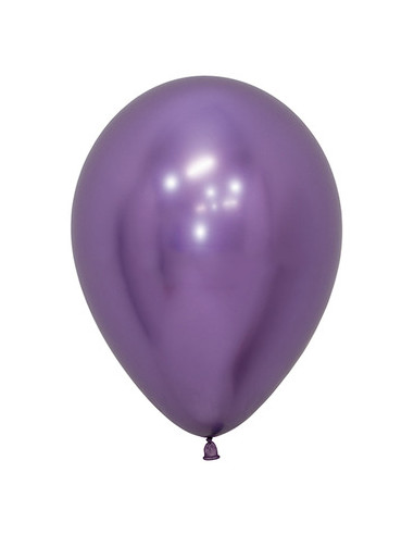 Globo látex violeta reflex 12.50cm (50 unidades) | Ducaval | Envíos 2