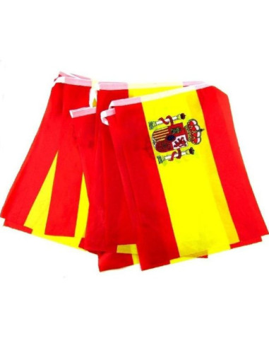 Guirnalda Bandera Española de Tela – 10 Metros