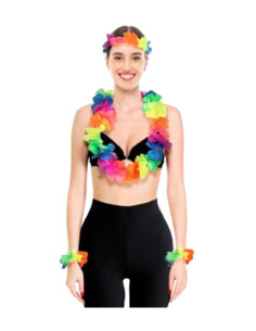 Conjunto hawaiano neon 4p | Ducaval | Envíos 24/48 horas