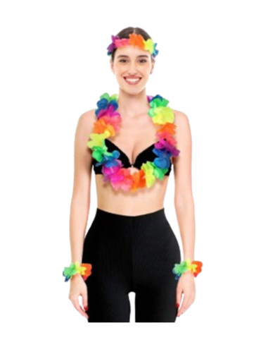 Conjunto hawaiano neon 4p | Ducaval | Envíos 24/48 horas