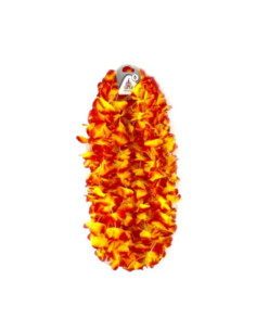 Collar hawaiiano pequeño naranja 6u | Ducaval | Envíos 24/48 horas