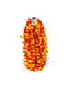 Collar hawaiiano pequeño naranja 6u | Ducaval | Envíos 24/48 horas