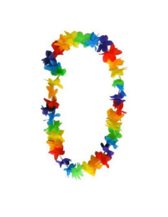  Collar hawaiiano pequeño arcoiris 6u | Ducaval | Envíos 24/48 horas