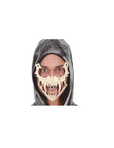 Máscara media calavera colmillos PVC | Ducaval | Envíos 24/48h