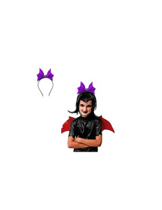 Diadema murciélago purpurina morado | Ducaval | Envíos 24/48 horas