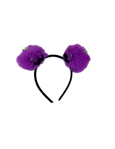 Diadema bolas pelo Halloween morado | Ducaval | Envíos 24/48 horas