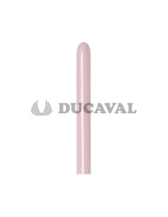 Globo modelar 260 pastel dusk rosa palo 5x150cm 50 unidades