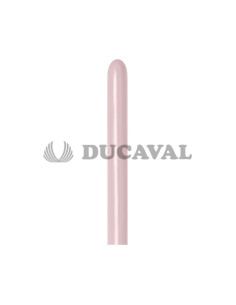 Globo modelar 260 pastel dusk rosa palo 5x150cm 50 unidades