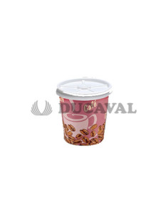 Vaso cartón con tapa 12ud  Disfraces Ducaval