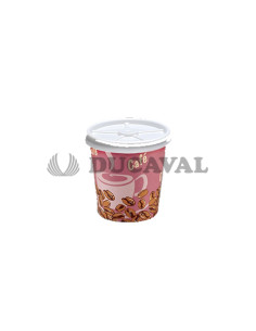 Vaso cartón con tapa 12ud  Disfraces Ducaval