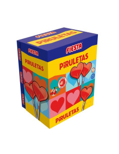 Piruleta corazón cereza 80ud