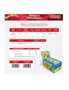 Fresquito Pintalenguas 17g 40u | Ducaval | Envíos 24/48h