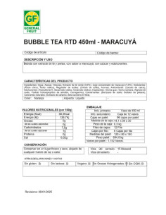  Bubble fruit tropical 450 ml  | Ducaval | Envías 24/48 horas 