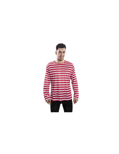 Camiseta a rayas rojas adulto | Ducaval | Envíos 24/48 horas