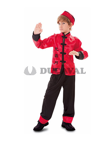 Disfraz de Chino rojo y negro