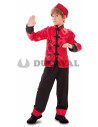 Disfraz de Chino rojo y negro