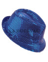 Sombrero lentejuelas azul royal