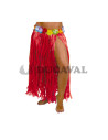 Falda Hawaiana 75cm roja| Ducaval | Envíos 24/48 horas
