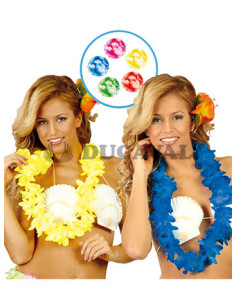 Collar hawaiano neon surtido  Disfraces Ducaval