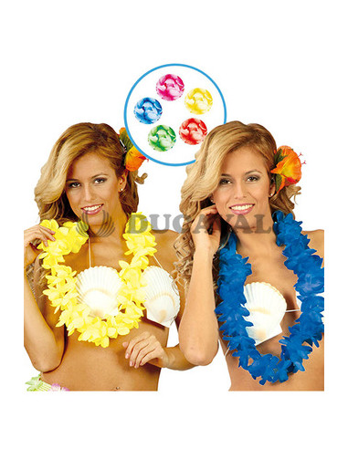 Collar hawaiano neon surtido  Disfraces Ducaval