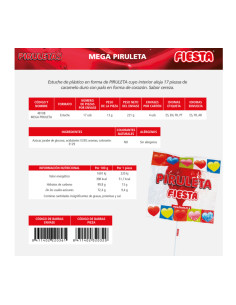 Mega piruleta corazón | Ducaval | Envíos 24/48 horas