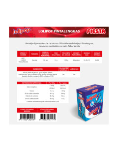Lolipop pintalenguas 100ud