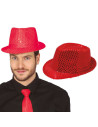 Sombrero lentejuelas rojo
