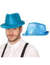 Sombrero lentejuelas azul