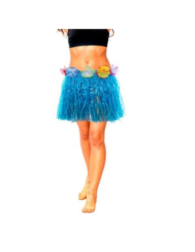 Falda Hawaiana 30cm azul| Ducaval | Envíos 24/48 horas