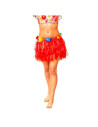 Falda Hawaiana 30cm roja| Ducaval | Envíos 24/48 horas