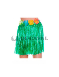 Falda Hawaiana 40cm verde  ¡Compra la tuya ahora y disfruta del veran