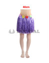  Falda Hawaiana 40cm morada | ¡Ideal para tus fiestas temáticas! 