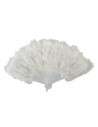 Abanico plumas blanco