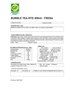 Bubble fruit strawberry 450 ml  | Ducaval | Envías 24/48 horas 