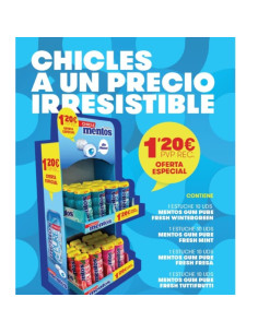 Mentos gum mpb pack 4X10 1,20€ | Ducaval | Envías 24/48 horas 