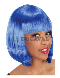 Peluca Pin Up Azul Disfraces Ducaval