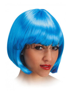 Peluca Pin Up Azul Claro  Disfraces Ducaval
