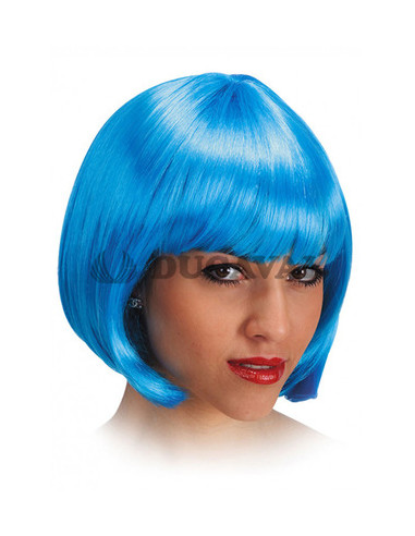 Peluca Pin Up Azul Claro  Disfraces Ducaval