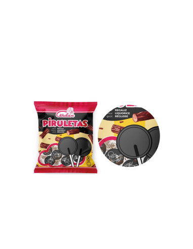 Piruleta regaliz 5.6G 100PZS | Ducaval | Envías 24/48 horas 